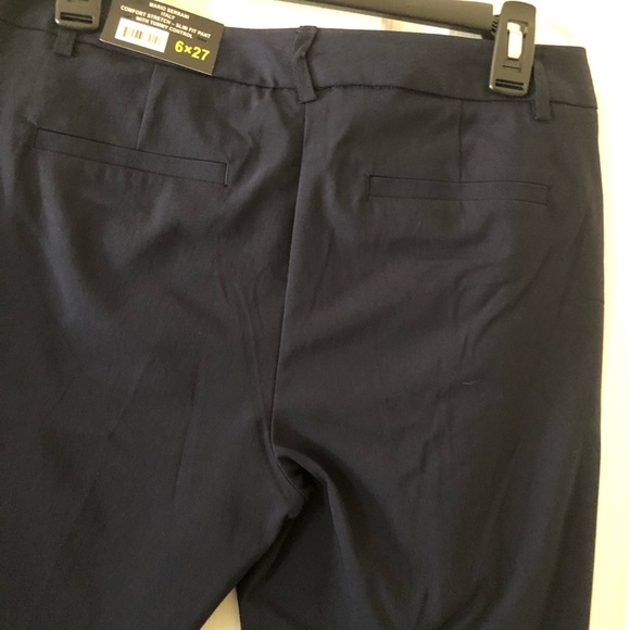 Mario Serrani Italy Comfort Stretch Slim Fit Navy Pant 6 - Picture 6 of 6